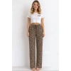 Viskon Pamuklu Kadın Leopar Desenli Pijama Pantolon - MG005 - Mudanis