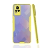 Vivo V21e Kılıf Platin Silikon - Sarı