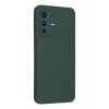 Vivo V23 5G Kılıf Nano içi Kadife Silikon - Koyu Yeşil