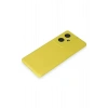 Vivo V29 Lite Kılıf Nano içi Kadife Silikon - Sarı