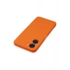 Vivo Y16 Kılıf Nano içi Kadife Silikon - Turuncu
