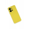 Vivo Y35 Kılıf Nano içi Kadife Silikon - Sarı
