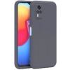 Vivo Y53S Kılıf Nano içi Kadife Silikon - Gri