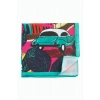 Vosvos Papağan Desenli Zr Şifon Fular 50*50 cm