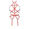 Vücudu Saran Seksi Jartiyer Harness - Brf151
