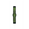 Watch 20mm Spor Delikli Kordon - Siyah-Yeşil