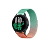 Watch 22mm Metal Mıknatıslı Kordon - Turuncu-Yeşil