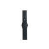 Watch 22mm Spor Delikli Kordon - Siyah-Füme