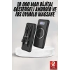 Wireless Powerbank 10000 Mah Led Ekranlı Dahili Kablolu Hızlı Şarj