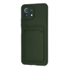 Xiaomi Mi 11 Kılıf Kelvin Kartvizitli Silikon - Koyu Yeşil