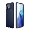 Xiaomi Mİ 11 Lite Kılıf Auto Focus Karbon Kapak - Lacivert