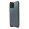 Xiaomi Mİ 11 Lite Kılıf Miami Şeffaf Silikon - Koyu Yeşil