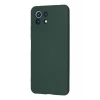 Xiaomi Mİ 11 Lite Kılıf Nano içi Kadife Silikon - Koyu Yeşil