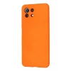 Xiaomi Mİ 11 Lite Kılıf Nano içi Kadife Silikon - Turuncu