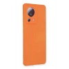 Xiaomi Mi 13 Lite Kılıf Nano içi Kadife Silikon - Turuncu
