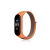 Xiaomi Mi Band 4 Hasırlı Cırtcırtlı Kordon - Turuncu-Gri