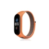 Xiaomi Mi Band 4 Hasırlı Cırtcırtlı Kordon - Turuncu-Gri
