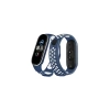 Xiaomi Mi Band 4 Spor Delikli Kordon - Lacivert-Beyaz