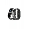 Xiaomi Mi Band 4 Spor Delikli Kordon - Siyah-Beyaz
