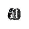 Xiaomi Mi Band 4 Spor Delikli Kordon - Siyah-Beyaz