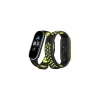 Xiaomi Mi Band 4 Spor Delikli Kordon - Siyah-Yeşil-Beyaz