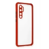 Xiaomi Mi Note 10 Lite Kılıf Miami Şeffaf Silikon - Kırmızı