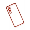 Xiaomi Mi Note 10 Lite Kılıf Miami Şeffaf Silikon - Kırmızı