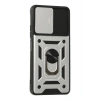 Xiaomi Poco F3 Kılıf Pars Lens Yüzüklü Silikon - Gümüş