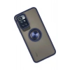 Xiaomi Redmi 10 2022 Kılıf Montreal Yüzüklü Silikon Kapak - Lacivert