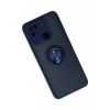 Xiaomi Redmi 10C Kılıf Montreal Yüzüklü Silikon Kapak - Lacivert