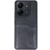 Xiaomi Redmi 13C Kılıf Sara Kartvizitli Deri Kılıf - Siyah