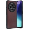 Xiaomi Redmi 14C Kılıf Aras Deri Kapak - Bordo