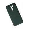 Xiaomi Redmi 9 Kılıf Nano içi Kadife Silikon - Koyu Yeşil