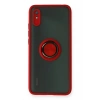 Xiaomi Redmi 9A Kılıf Montreal Yüzüklü Silikon Kapak - Kırmızı