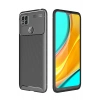Xiaomi Redmi 9C Kılıf Auto Focus Karbon Kapak - Siyah