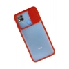 Xiaomi Redmi 9C Kılıf Palm Buzlu Kamera Sürgülü Silikon - Kırmızı
