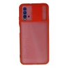 Xiaomi Redmi 9T Kılıf Palm Buzlu Kamera Sürgülü Silikon - Kırmızı