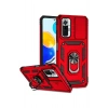 Xiaomi Redmi Note 10 Pro Kılıf Pars Lens Yüzüklü Silikon - Kırmızı