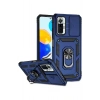 Xiaomi Redmi Note 10 Pro Kılıf Pars Lens Yüzüklü Silikon - Lacivert