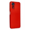 Xiaomi Redmi Note 11 Kılıf Nano içi Kadife Silikon - Kırmızı