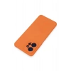 Xiaomi Redmi Note 12 4G Kılıf Nano içi Kadife Silikon - Turuncu