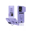 Xiaomi Redmi Note 13 Pro 4G Kılıf Zuma Kartvizitli Yüzüklü Silikon - Lila