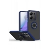 Xiaomi Redmi Note 13 Pro 4G Montreal Yüzüklü Silikon Kapak - Lacivert