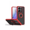 Xiaomi Redmi Note 13 Pro 5G Kılıf Montreal Yüzüklü Silikon Kapak - Kırmızı