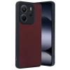 Xiaomi Redmi Note 14 4G Kılıf Aras Deri Kapak - Bordo