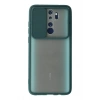 Xiaomi Redmi Note 8 Pro Kılıf Palm Buzlu Kamera Sürgülü Silikon - Yeşil