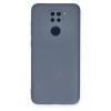 Xiaomi Redmi Note 9 Kılıf Nano içi Kadife Silikon - Gri