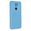 Xiaomi Redmi Note 9 Kılıf Nano içi Kadife Silikon - Mavi