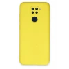 Xiaomi Redmi Note 9 Kılıf Nano içi Kadife Silikon - Sarı