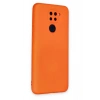 Xiaomi Redmi Note 9 Kılıf Nano içi Kadife Silikon - Turuncu